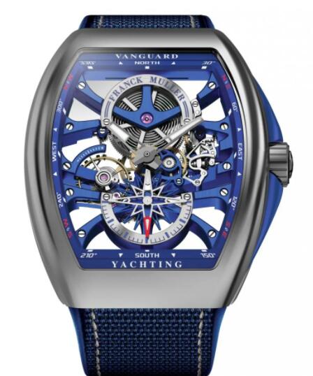 Franck Muller Vanguard Yachting Anchor Skeleton Replica Watch V 45 S6 SQT YACHT (BL) ST